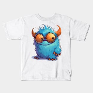 Cute Fluffy Monster Kids T-Shirt